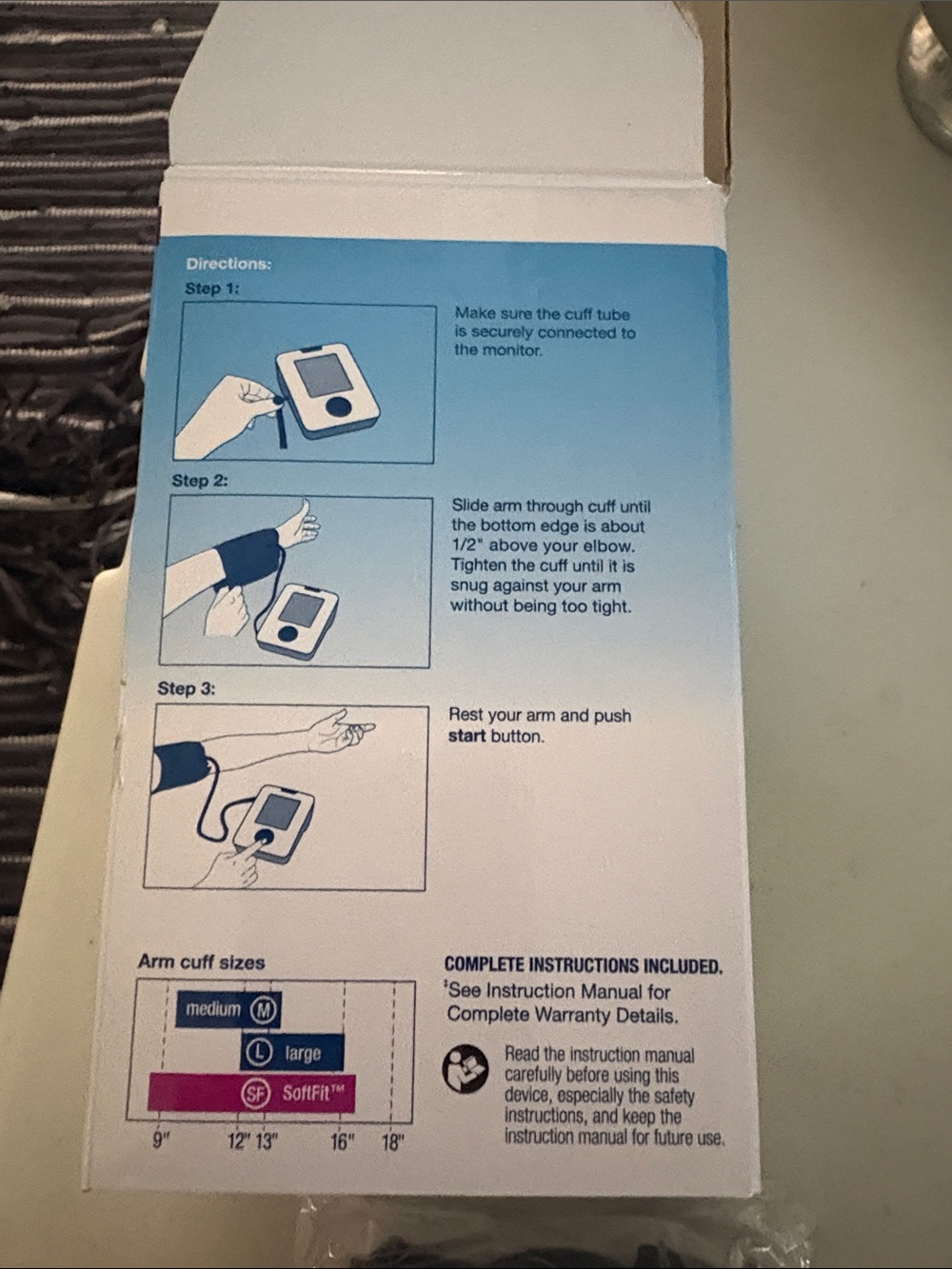 CVS Health White Digital Blood Pressure Monitor with Cuff - Picture 5 of 6